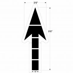 Newstripe Large Federal Straight Arrow