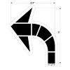 Starting Pistol Accessories Newstripe Large Federal Curved Arrow Stencil