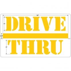 Starting Pistol Accessories Newstripe Burger King 24 Inch Drive Thru W/ Bar Stencil