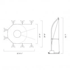 Discus Cage Replacement Net Gill Athletics Replacement Net For 732230 Discus Cage