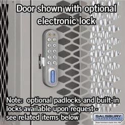 Salsbury 15" Wide Four Tier Vented Metal Locker - 3 Wide Starting Pistol Accessories 11 Salsbury 15