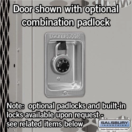 Salsbury 15" Wide Single Tier Vented Metal Locker - 3 Wide Starting Pistol Accessories 3 Salsbury 15" Wide Single Tier Vented Metal Locker - 3 Wide Starting Pistol Accessories
