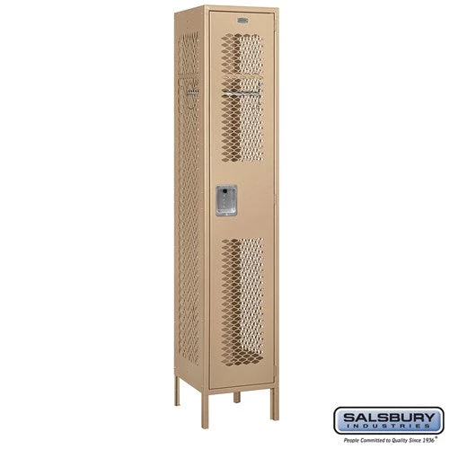 Salsbury 15" Wide Single Tier Vented Metal Locker - 1 Wide Starting Pistol Accessories 6 Salsbury 15" Wide Single Tier Vented Metal Locker - 1 Wide Starting Pistol Accessories