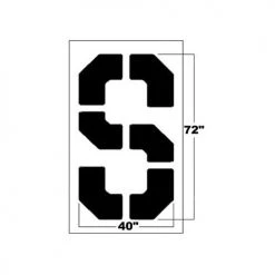 Starting Pistol Accessories Newstripe 72 Inch Bold Block Letters Stencil