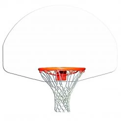 Gared Rust-Resistant Fan-Shape Unmarked Aluminum Basketball Backboard