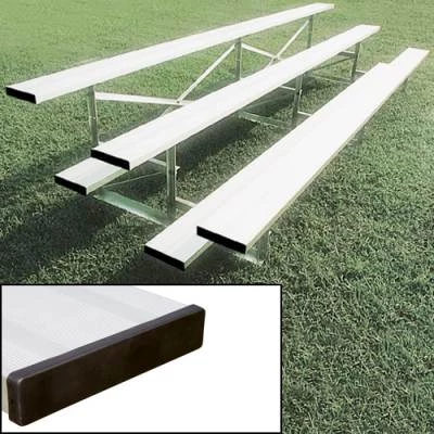 Athletic Connection Five Rows Aluminum Bleachers Without Fencing 1 Athletic Connection Five Rows Aluminum Bleachers Without Fencing