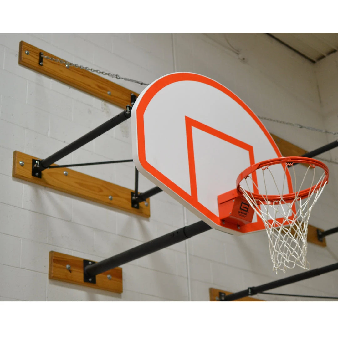 Indoor Basketball Hoops Gared Direct Mount Stationary Wall Mount Package With Steel Board, 4' - 6' Length 1 Indoor Basketball Hoops Gared Direct Mount Stationary Wall Mount Package With Steel Board, 4' - 6' Length
