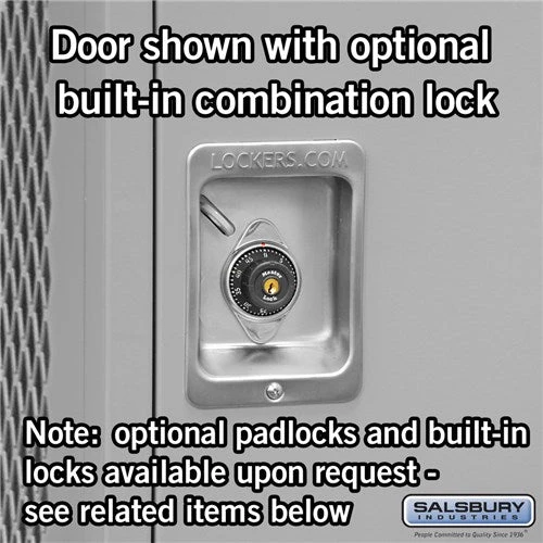 Salsbury 24" Wide Standard Gear Metal Locker 6 Salsbury 24" Wide Standard Gear Metal Locker