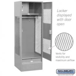 Starting Pistol Accessories Salsbury 24" Wide Vented Gear Metal Locker 10 Starting Pistol Accessories Salsbury 24