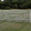 Alumagoal Soccer Goals 3" Round Natural Aluminum Club Soccer Goal