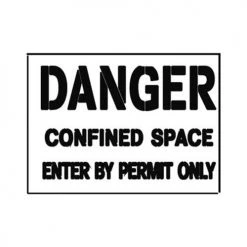 Newstripe 20 Inch Danger Confined Space Stencil
