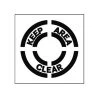 Starting Pistol Accessories Newstripe 20 Inch Keep Area Clear Stencil