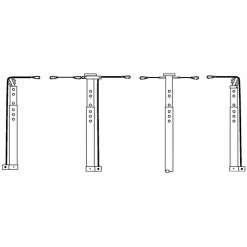 JayPro 3 Volleyball System Tri-Court Adapter