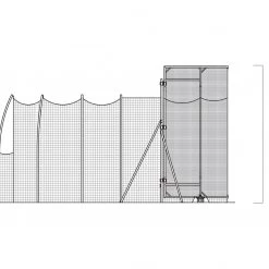 Gill Athletics Barrier Net For 742115/742125/742135 International Hammer Cage