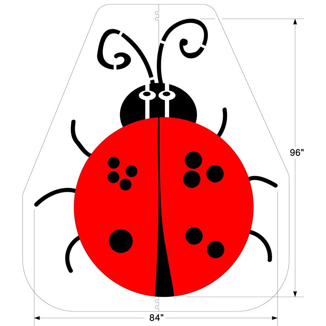 Newstripe Ladybug Four Square Game 1 Newstripe Ladybug Four Square Game