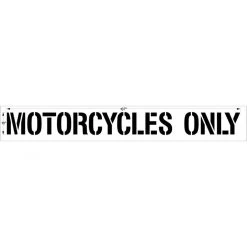 Starting Pistol Accessories Newstripe Motorcycles Only Parking Stencil
