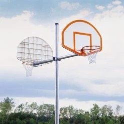 Porter Single Vertical Post Basketball System With 4' Extension Inground Basketball Hoops
