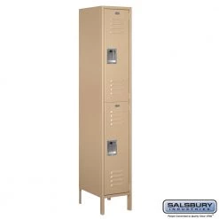 Starting Pistol Accessories Salsbury 15" Wide Double Tier Standard Metal Locker -1 Wide