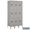 Starting Pistol Accessories Salsbury 15" Wide Triple Tier Standard Metal Locker - 3 Wide