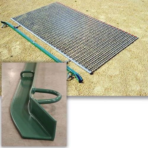Athletic Connection Steel Drag Mat W/ 6' Cutting Bar 1 Athletic Connection Steel Drag Mat W/ 6' Cutting Bar