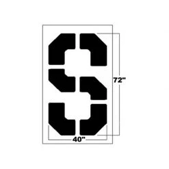 Starting Pistol Accessories Newstripe 72 Inch Bold Block Letter Stencil