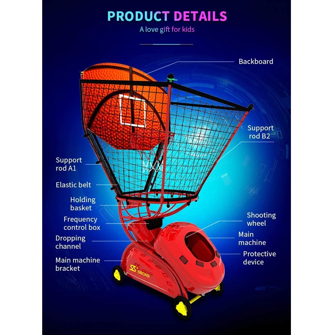 Siboasi Basketball Machine For Kids Home Training S6809A 8 Siboasi Basketball Machine For Kids Home Training S6809A