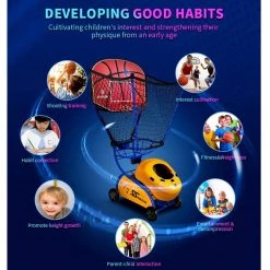 Siboasi Basketball Machine For Kids Home Training S6809A 14 Siboasi Basketball Machine For Kids Home Training S6809A