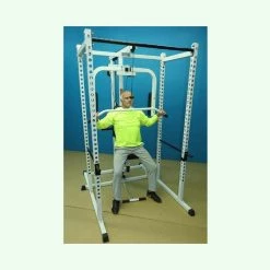 New York Barbells Power Rack Gym With DLX PEC Deck & LAT Attachment