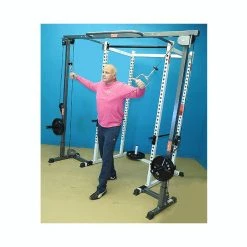 New York Barbells Power Rack With Crossover Attachment Starting Pistol Accessories