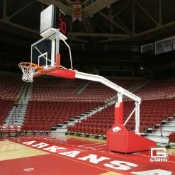 Gared Pro S Spring-Lift Portable Basketball Backstop, 10' 8