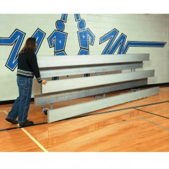 Bison Inc. All Aluminum Easy Store Indoor Bleachers