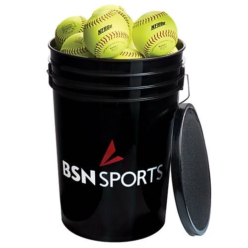 Athletic Connection Bucket With Softballs Ball Buckets 1 Athletic Connection Bucket With Softballs Ball Buckets