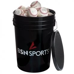 Athletic Connection Ball Buckets Bucket With 36 Mark 1 Official League Baseballs