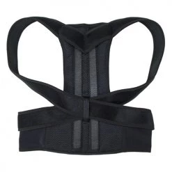 Aleko Starting Pistol Accessories Back And Shoulders Posture Support Brace - Black - Extra Extra Large Size