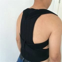 Aleko Starting Pistol Accessories Back And Shoulders Posture Support Brace - Black - Extra Extra Large Size
