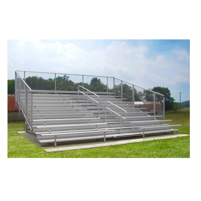 Athletic Connection 4 Or 5 Rows Aluminum Bleachers With Safety Vertical Picket Railing 2 Athletic Connection 4 Or 5 Rows Aluminum Bleachers With Safety Vertical Picket Railing