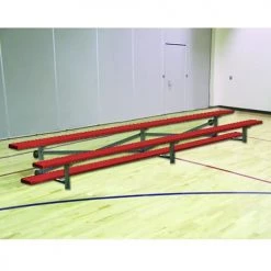 JayPro Bleachers 2 Row 27' Tip & Roll Standard Portable Aluminum Bleacher 8 JayPro Bleachers 2 Row 27' Tip & Roll Standard Portable Aluminum Bleacher