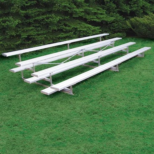 JayPro 4 Row 15' Outdoor Standard Aluminum Bleachers 1 JayPro 4 Row 15' Outdoor Standard Aluminum Bleachers