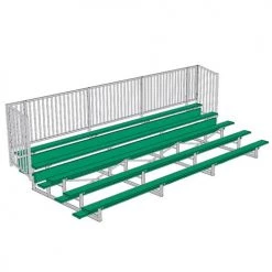JayPro 5 Row 15' - 27' Enclosed Aluminum Bleacher W/ Guard Rail 17 JayPro 5 Row 15' - 27' Enclosed Aluminum Bleacher W/ Guard Rail