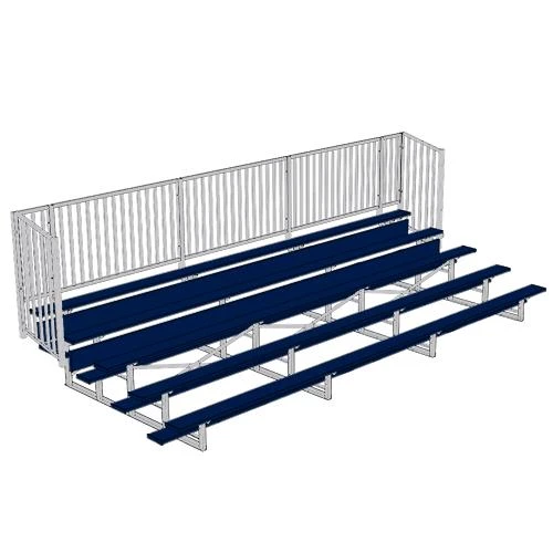 JayPro 5 Row 15' - 27' Enclosed Aluminum Bleacher W/ Guard Rail 7 JayPro 5 Row 15' - 27' Enclosed Aluminum Bleacher W/ Guard Rail