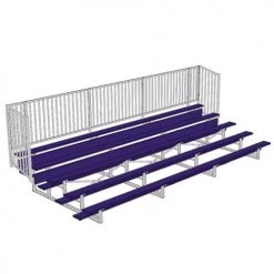 JayPro 5 Row 15' - 27' Enclosed Aluminum Bleacher W/ Guard Rail 21 JayPro 5 Row 15' - 27' Enclosed Aluminum Bleacher W/ Guard Rail