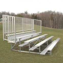 JayPro 5 Row 15' - 27' Enclosed Bleacher W/ Guard Rail Bleachers