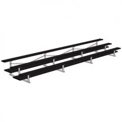 JayPro 3 Row 21' All Aluminum Preferred Bleacher Bleachers