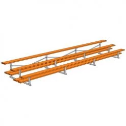 JayPro 3 Row 21' All Aluminum Preferred Bleacher Bleachers