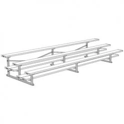 JayPro 3 Row 15' All Aluminum Preferred Bleacher 26 JayPro 3 Row 15' All Aluminum Preferred Bleacher
