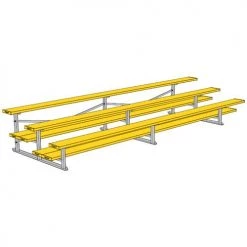 JayPro 3 Row 15' All Aluminum Preferred Bleacher 27 JayPro 3 Row 15' All Aluminum Preferred Bleacher