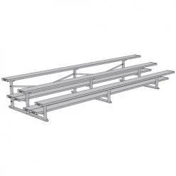 JayPro 3 Row 15' All Aluminum Preferred Bleacher