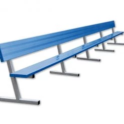 Jaypro Player Bench With Seat Back - 27' - Portable - Powder Coated