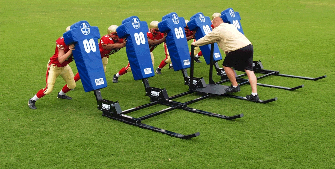 Fisher 5 Man Big Boomer Football Blocking Sled 2 Fisher 5 Man Big Boomer Football Blocking Sled