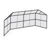 Pitch Pro Direct Starting Pistol Accessories Chain Link Backstop - 20' W/ Hood - No Wings